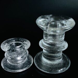 Vintage 2 Iiittala Festivo Candle Holders MCM  Mid century Modern Replacements